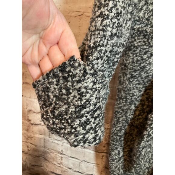 Dorman Wool Coat Womens Medium Gray Heavyweight Long Line Artsy Lagenlook Pocket - Picture 4 of 16